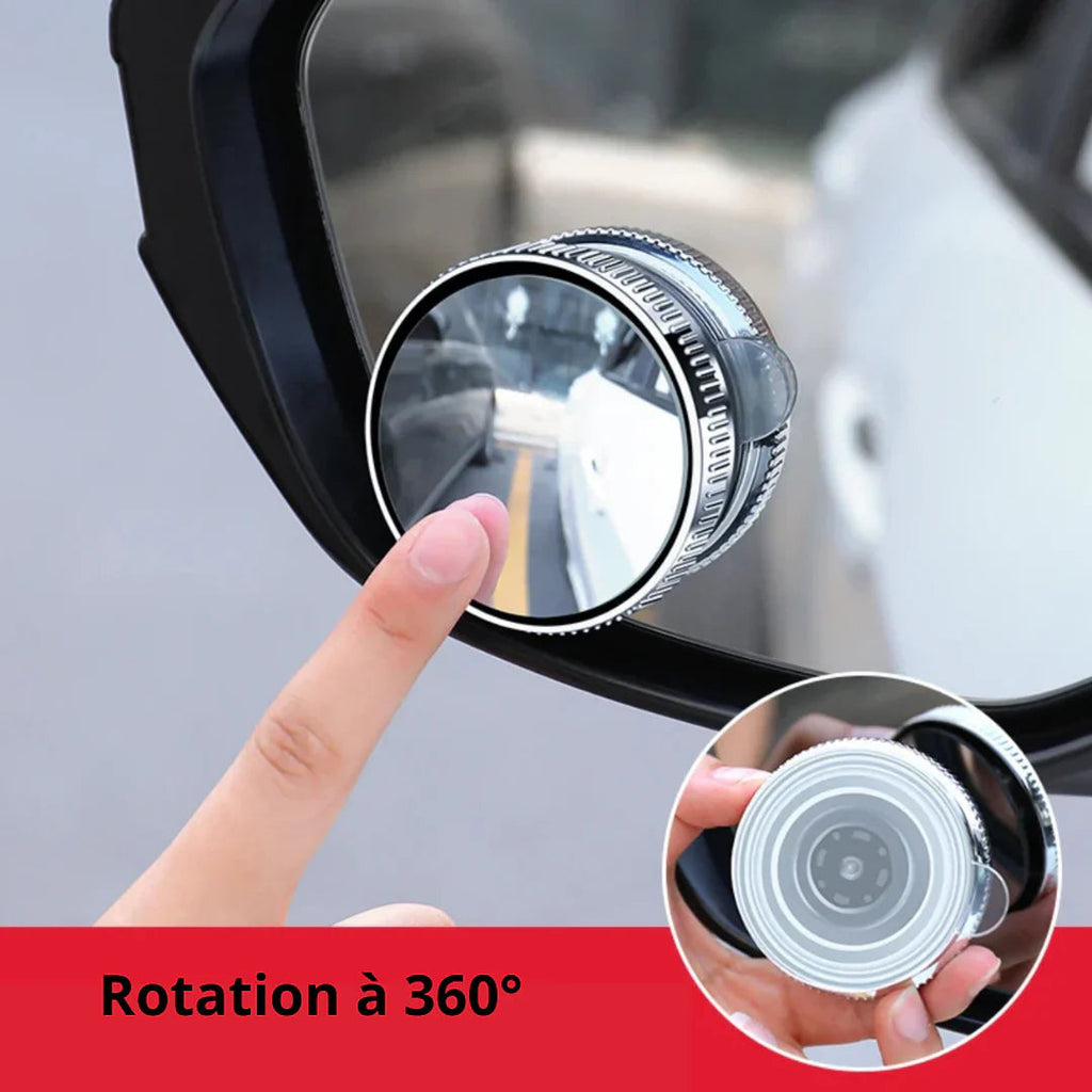 Miroir d’Angle Mort 360° – Visibilité Maximale ( pour les 2 cotés )